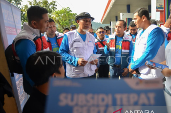 Sosialisasi program subsidi tepat pertalite di Padang