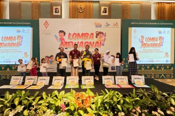 Gelar lomba mewarnai, Aruna Senggigi apresiasi bakat seni anak-anak