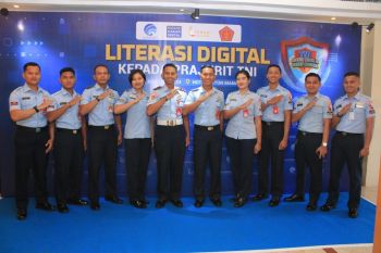 Personel Lanudsri  ikuti literasi digital lanjutan sektor pemerintahan kepada Prajurit TNI