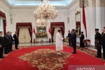 Presiden Jokowi terima surat kepercayaan sepuluh duta besar negara sahabat