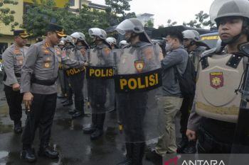 Apel penggelaran sarpras di Polresta Bandar Lampung