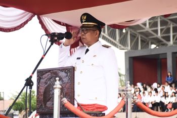 Pj Bupati Kapuas tekankan pencegahan karhutla dan sukseskan pemilu saat peringatan HUT RI