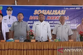 SMPN I Lirik sukses gelar sosialisasi bahaya narkoba