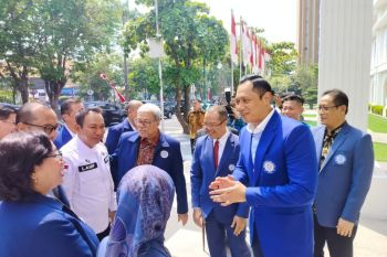 AHY ikuti uji kelayakan  gelar doktoral di Unair