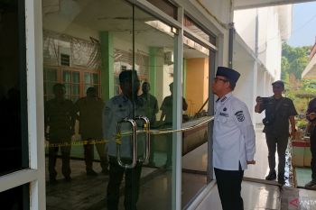 Polisi sebut kebakaran kantor  Bupati OKU disebabkan korsleting listrik