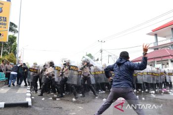 Antisipasi Pilkada Bukittinggi ricuh, Polisi gelar Simulasi Simpamkota