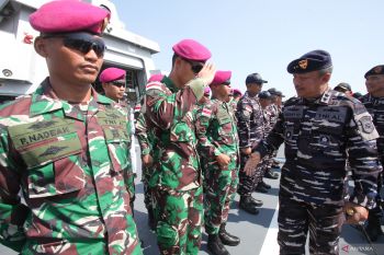 Kedatangan Satgas Rimpac di Koarmada II