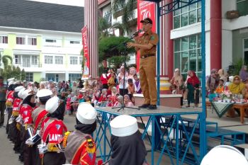 Sekdakab Mawardi Roska lepas peserta Pawai Alegoris