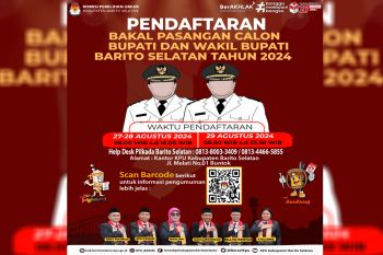 Pendaftaran Bacalon Bupati dan Wakil Bupati Barito Selatan