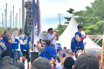 Herman Deru-Cik Ujang minta restu warga Sumsel, deklarasikan dukungan bersama enam parpol