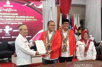 KPU Sulsel: Berkas bapaslon Pilgub Danny-Azhar terpenuhi