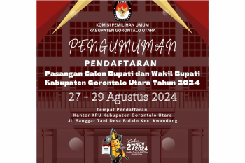 PENGUMUMAN KPU KABUPATEN GORONTALO UTARA
