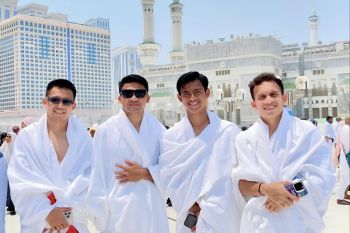 14 pemain timnas jalani Umrah jelang laga lawan Arab Saudi