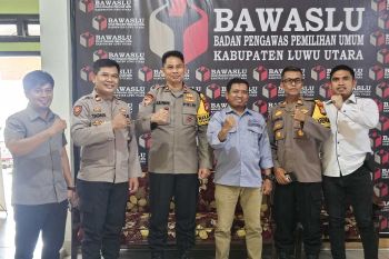 Wakapolres Lutra temui Bawaslu bahas persiapan pilkada serentak