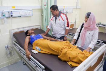 PON 2024, dua atlet Muaythai Jateng cidera dijenguk Nana Sudjana