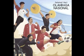 Presiden Jokowi ajak insan olahraga raih prestasi di Hari Olahraga Nasional 2024