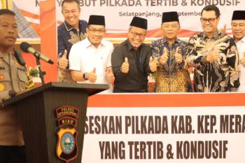 Silaturahmi empat paslon, ini pesan Kapolres Meranti untuk ciptakan Pilkada kondusif