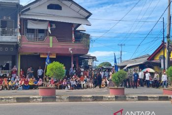 Warga Toboali antusias sambut kunker Wapres Ma'ruf Amin