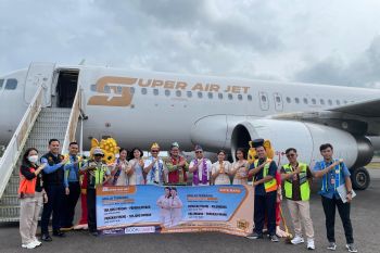 Maskapai Super Air Jet kembali beroperasi di Belitung