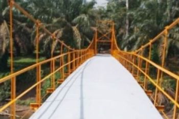 Pemkab Pesisir Selatan rehabilitasi jembatan gantung Lubuk Kasai, Nagari Lunang
