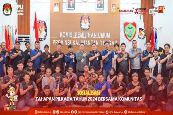 KPU Kalteng sosialisasikan Pilkada Serentak kepada komunitas