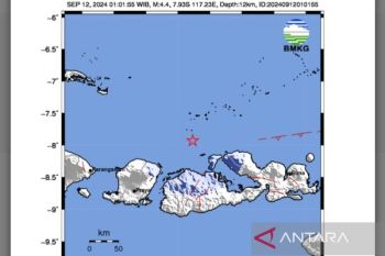 Gempa dangkal guncang Pulau Saring