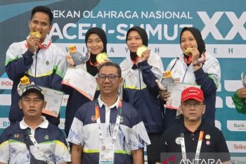 Kontingen Jabar raih medali emas pertama PON cabang petanque