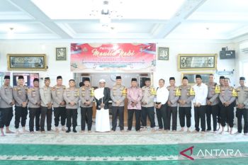 Polres Inhu gelar peringatan maulid nabi sekaligus songsong pilkada