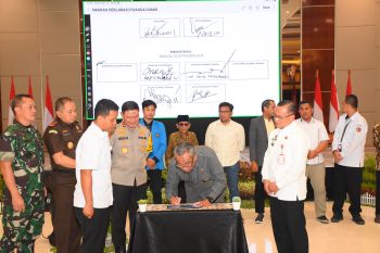 Polda Sulteng gandeng berbagai elemen masyarakat deklarasi Pilkada damai 2024