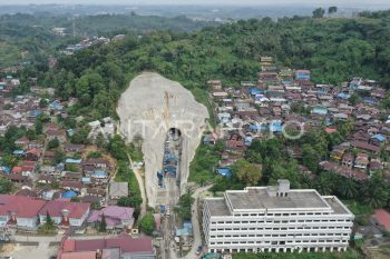 Progres pembangunan terowongan Samarinda