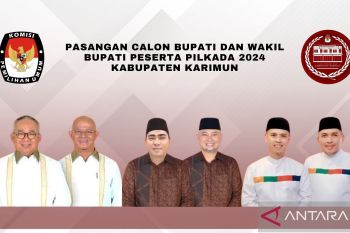 KPU Karimun tetapkan tiga paslon peserta Pilkada 2024