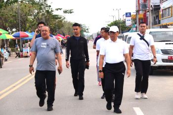 Jalan sehat Kapolda Kaltara bersama Kapolresta Bulungan