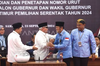 Penetapan nomor urut pasangan Cagub dan Cawagub Kaltim 2024