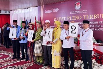 Tahap pengundian selesai, berikut nomor urut paslon Pilkada Inhil