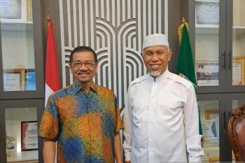 Gamawan Fauzi dan Mahyeldi bertemu, nyatakan dukung keberlanjutan