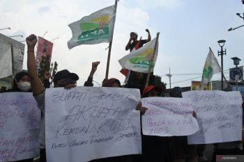 Aksi Hari Tani Nasional di Jember