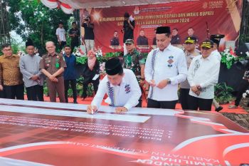 Deklarasi kampanye damai, tiga paslon di Abdya bersatu untuk Pemilu aman