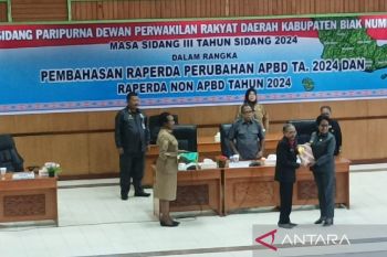 Pemkab Biak ajukan Raperda perubahan APBD 2024 bertambah Rp54,6 miliar