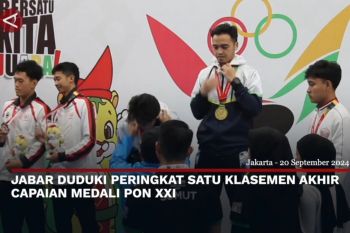 Klasemen akhir medali PON 2024: Jabar duduki peringkat satu