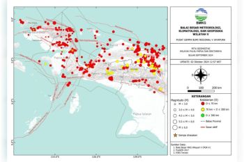 Gempa kecil terjadi di sejumlah daerah di Indonesia