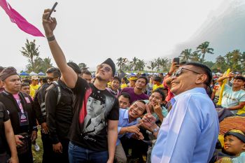 Kaesang Pangarep hadiri kampanye Cawalkot di Malang