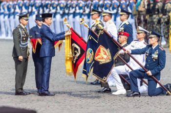 Grup 1 Kopassus terima penghargaan Samkarya Nugraha dari Presiden Jokowi