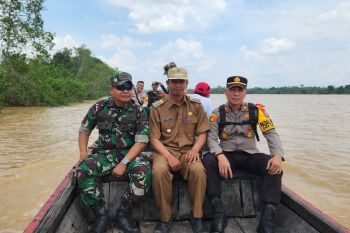 Wujudkan pilkada damai, aparat keamanan dan Pemerintah Kempas gencar patroli di Sungai Indragiri