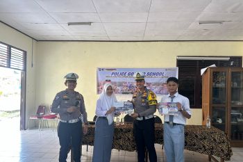 Polres Siak sosialisasi keselamatan lalu lintas sekaligus pesan pemilu damai