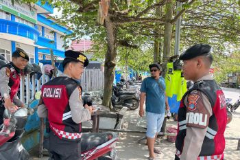 Pilkada 2024, Personel Dit. Samapta Polda Kaltara Optimalisasi Berikan Himbauan Kamtibmas Kepada Masyarakat