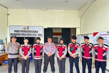 Personel Dit.Samapta Polda Kaltara Laksanakan Patroli Ke Gudang Logistik KPU Provinsi Kaltara.