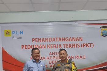 PLN Batam dan Polda Kepri tandatangani pedoman kerja teknis keamanan infrastruktur kelistrikan