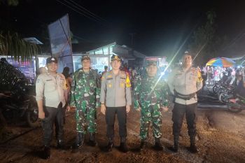 Kapolsek Kempas dan Danramil Tempuling amankan kampanye di Kempas Jaya