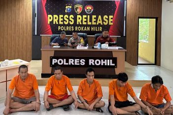 Polres Rohil ungkap pencurian minyak mentah di PT PHR