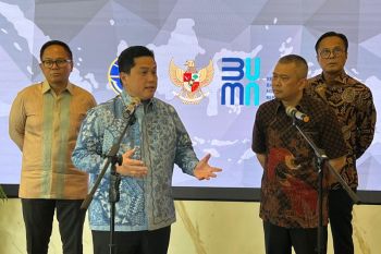 Erick Thohir temui Menhub bahas swasembada pangan hingga logistik
